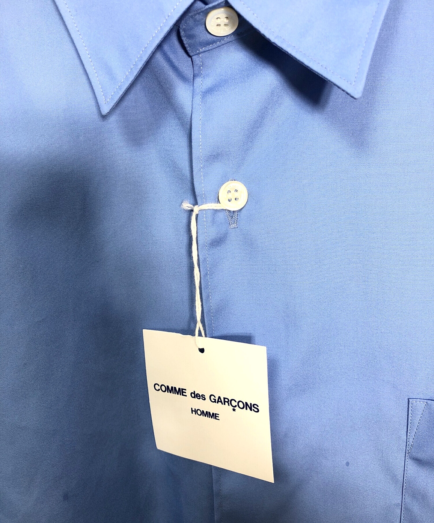 COMME des GARCONS HOMME (コムデギャルソン オム) 長袖シャツ ブルー サイズ:S