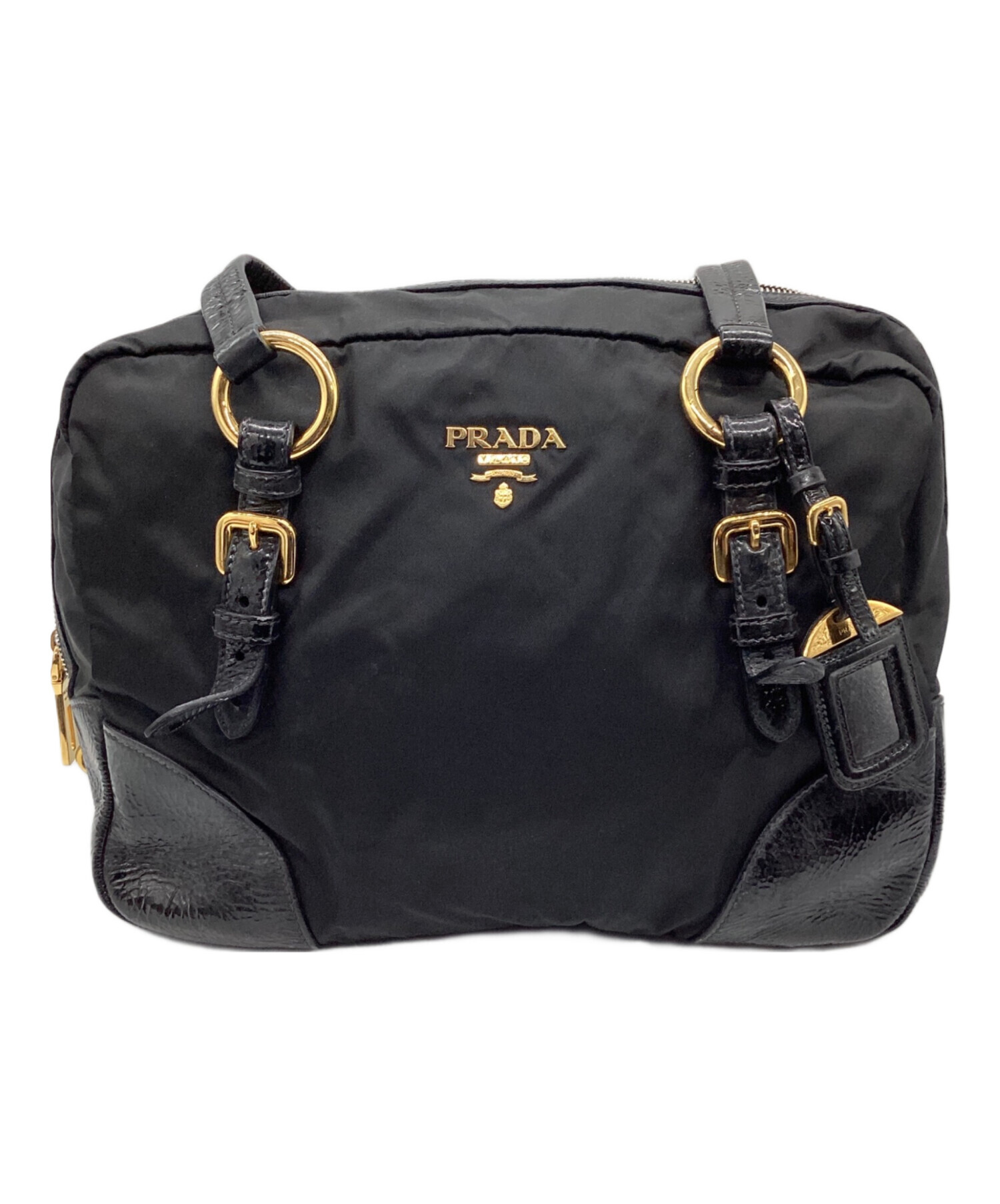 中古・古着通販】PRADA (プラダ) ミニボストンバッグ ブラック｜ブランド・古着通販 トレファク公式【TREFAC FASHION】スマホサイト