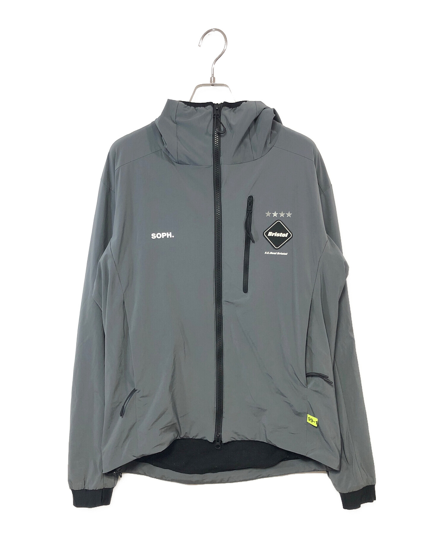 中古・古着通販】F.C.R.B. (エフシーアールビー) LYCRA HOODED BLOUSON グレー サイズ:S｜ブランド・古着通販  トレファク公式【TREFAC FASHION】スマホサイト