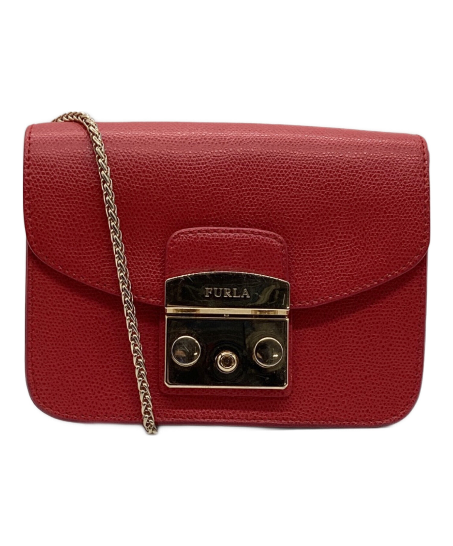 中古・古着通販】FURLA (フルラ) ミニチェーンショルダーバッグ レッド｜ブランド・古着通販 トレファク公式【TREFAC  FASHION】スマホサイト