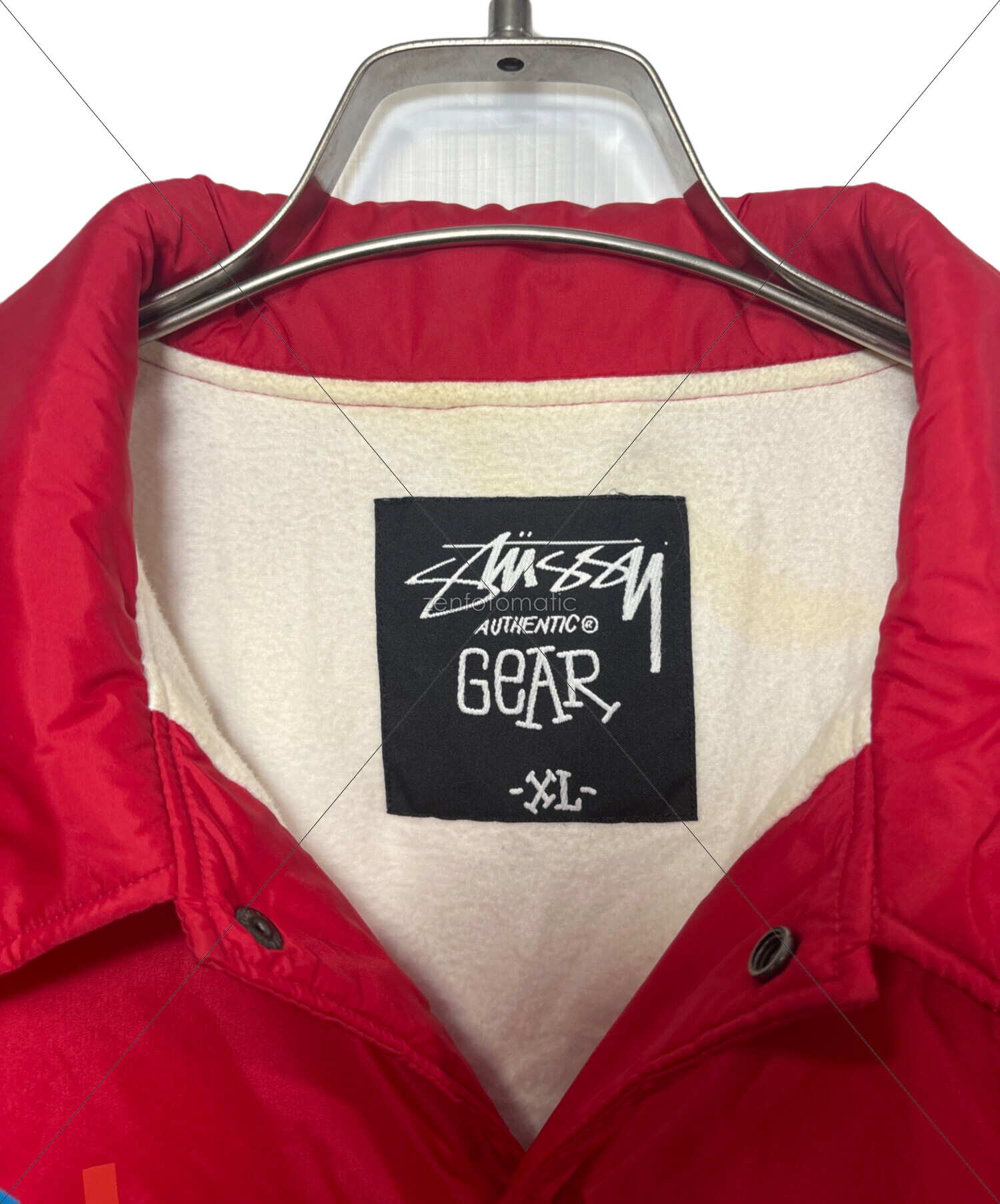 stussy (ステューシー) AUTHENTIC GEAR ナイロンジャケット レッド サイズ:SIZE XL