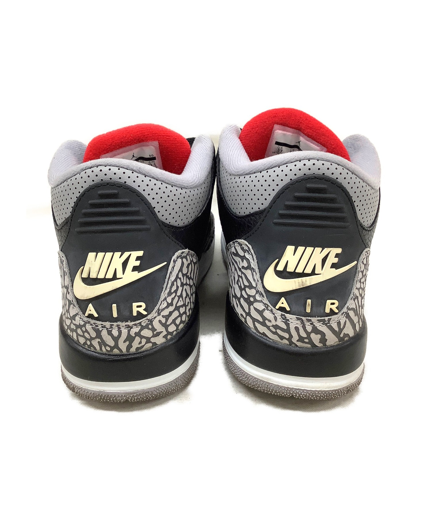 中古・古着通販】NIKE (ナイキ) AIR JORDAN 3 RETRO OG ブラック