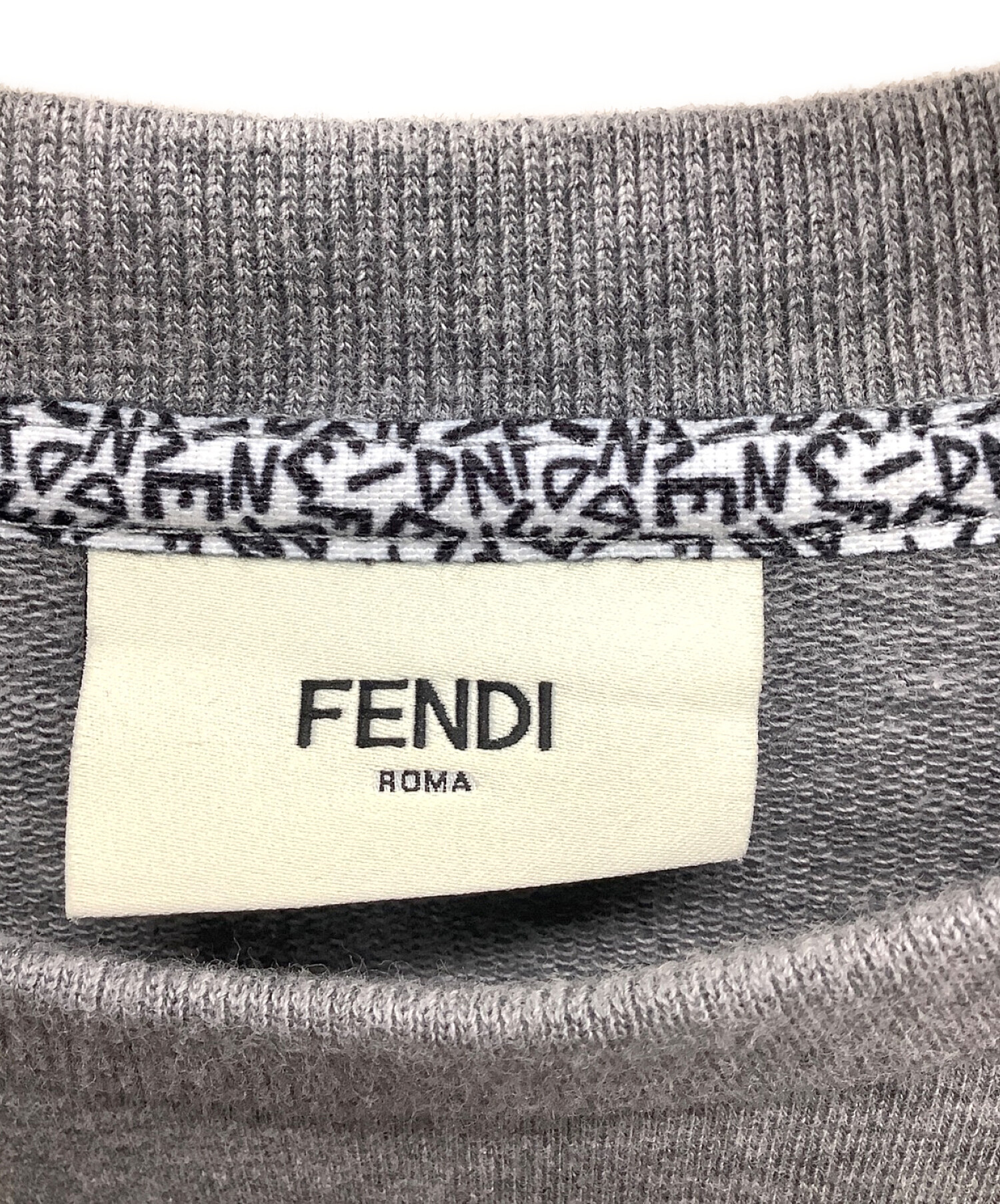 中古・古着通販】FENDI (フェンディ) クルーネックスウェット グレー