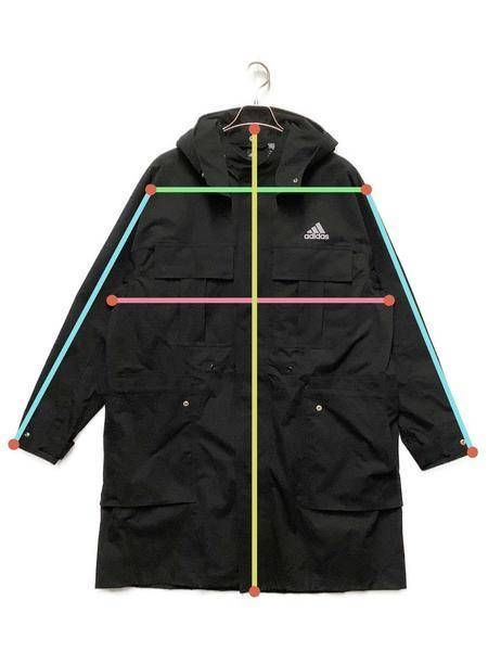 中古・古着通販】adidas (アディダス) ロング ウーブンジャケット