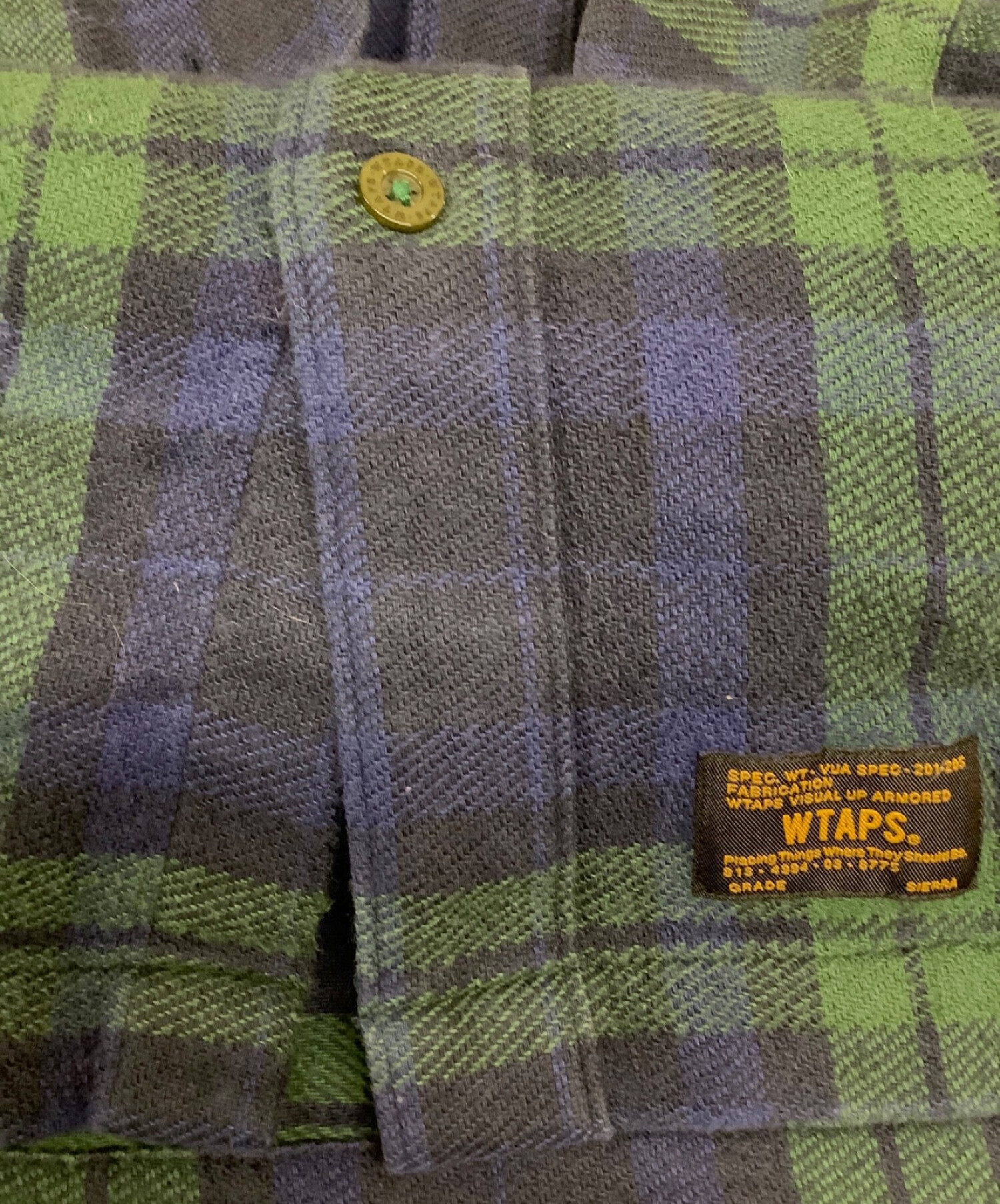 中古・古着通販】WTAPS (ダブルタップス) ネルシャツ ネイビー