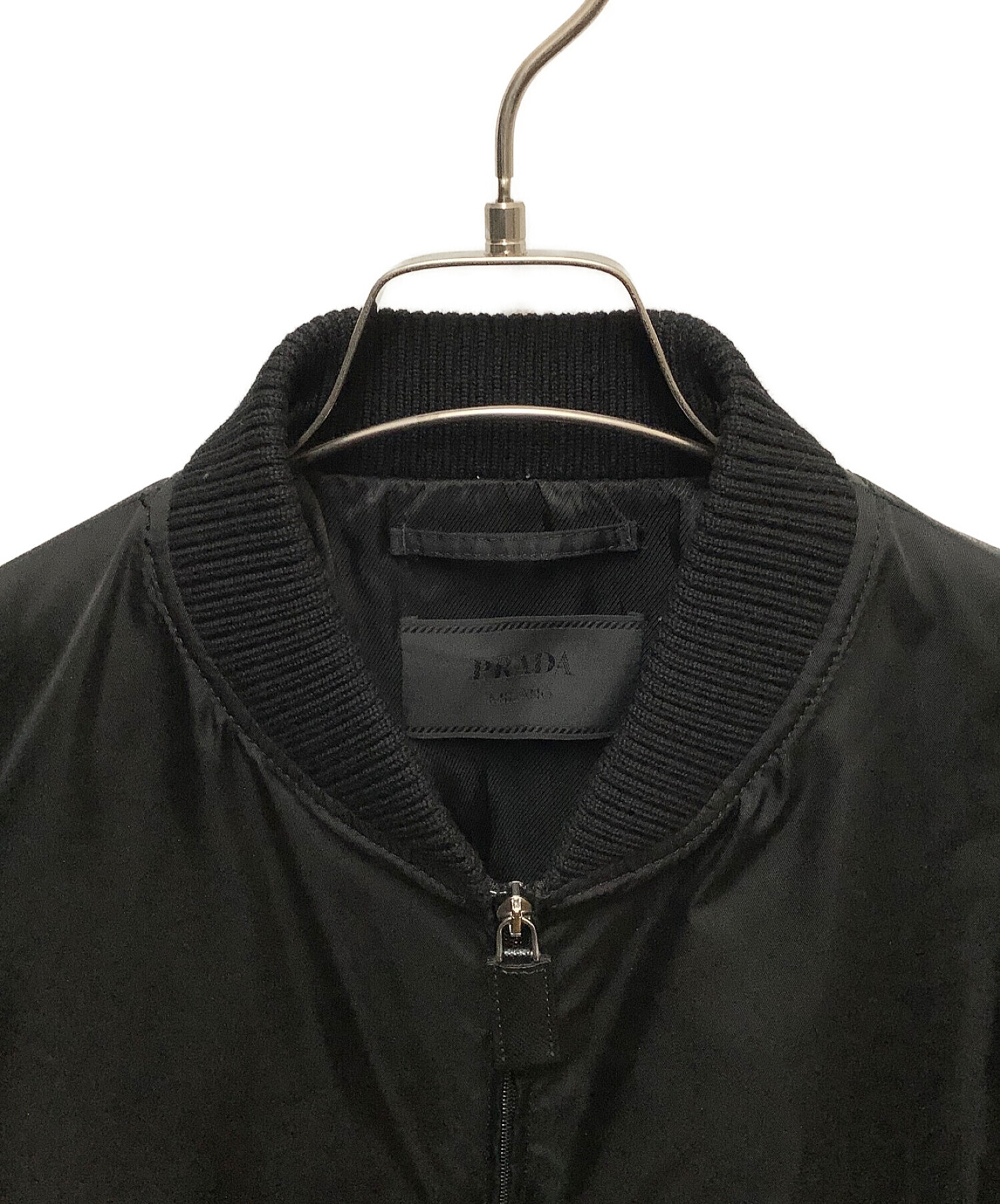 中古・古着通販】PRADA (プラダ) ロゴプレートボンバージャケット