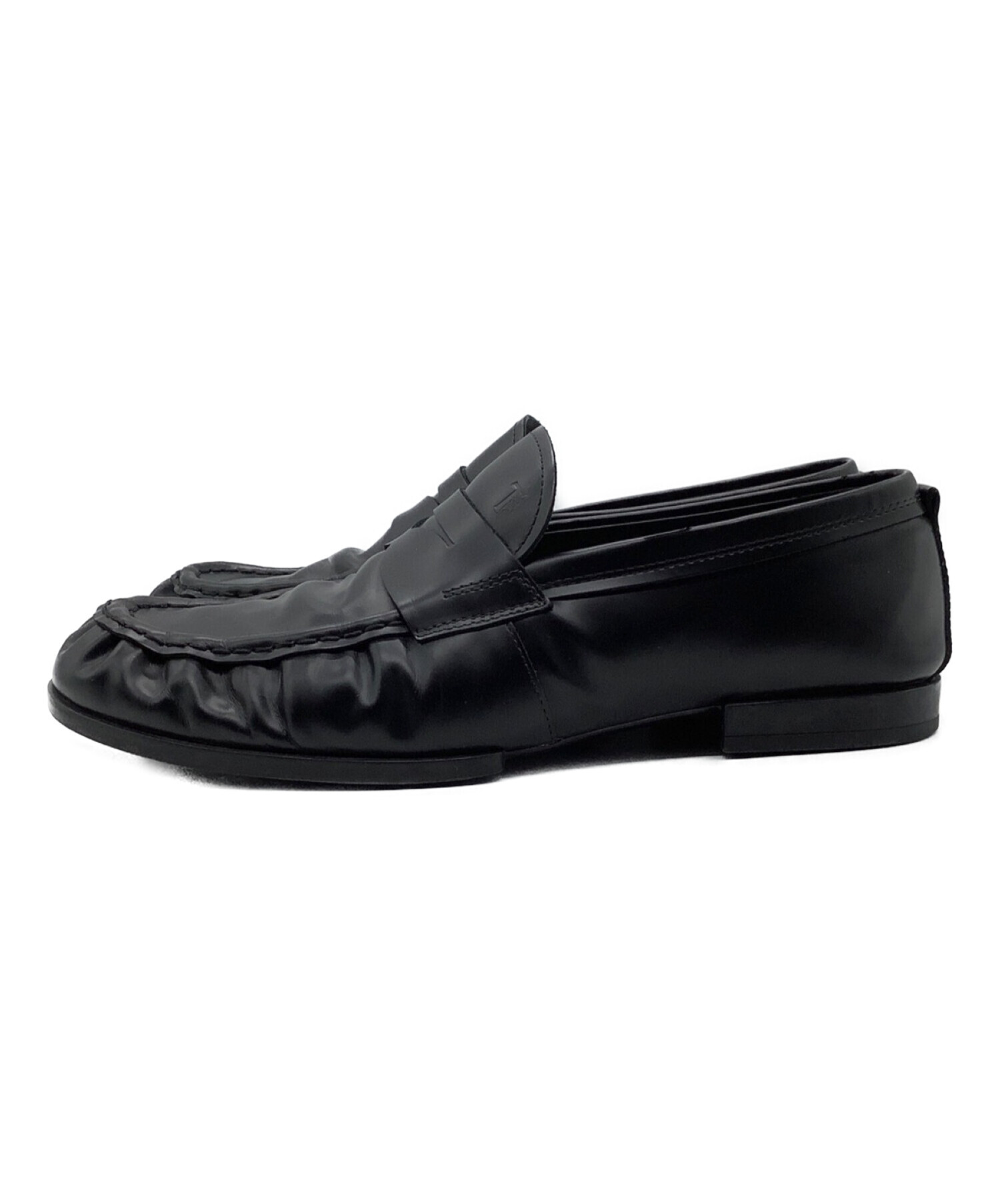 TOD'S (トッズ) MOCASSINO GOMMA DES 02E ブラック サイズ:24.5