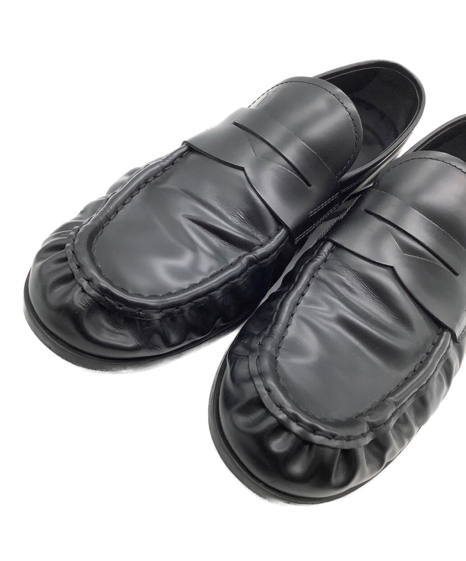 TOD'S (トッズ) MOCASSINO GOMMA DES 02E ブラック サイズ:24.5