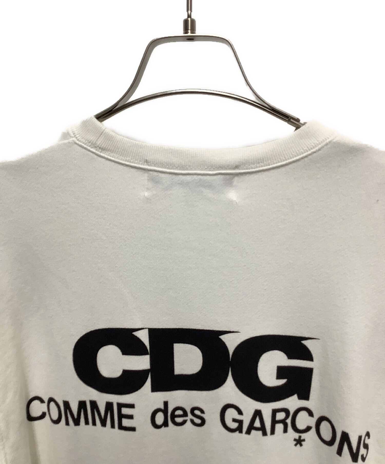 CDG (シーディージー コムデギャルソン) ロゴスウェット ホワイト サイズ:Mサイズ