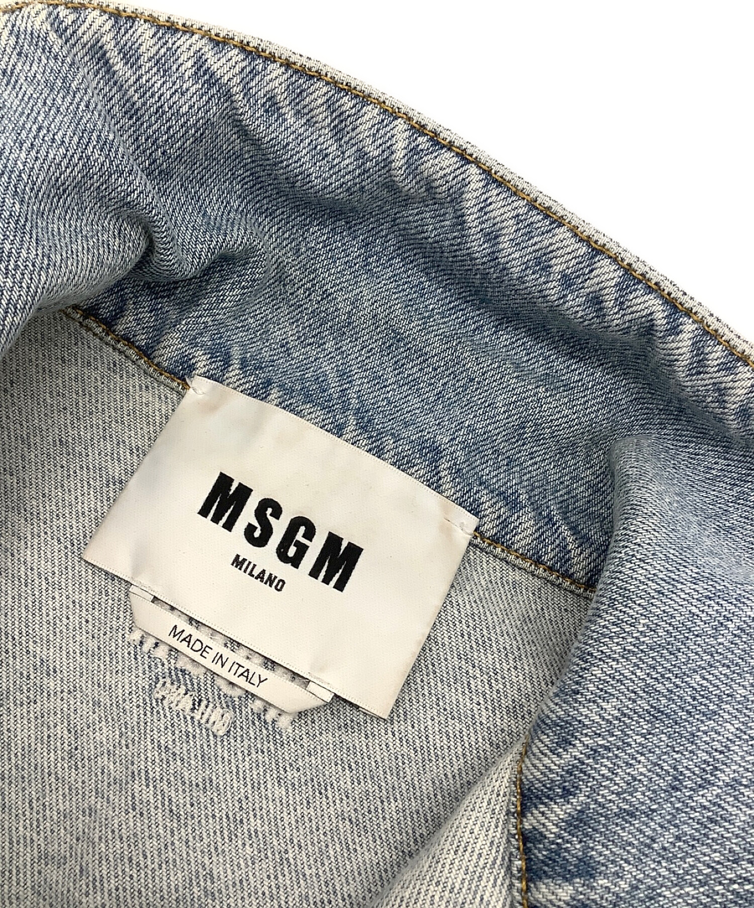 中古・古着通販】MSGM (エムエスジーエム) デニムジャケット ...