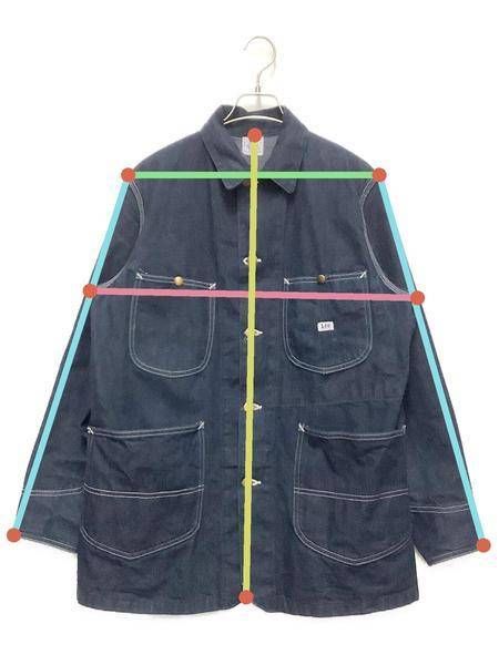 中古・古着通販】LEE (リー) LOCO JACKET カバーオール インディゴ 