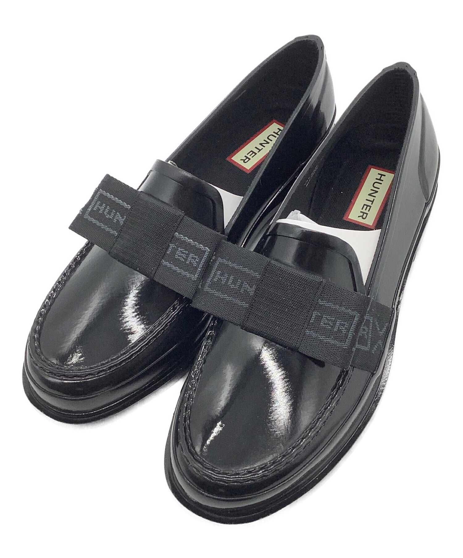 中古・古着通販】HUNTER (ハンター) W BOW PENNY LOAFER ブラック