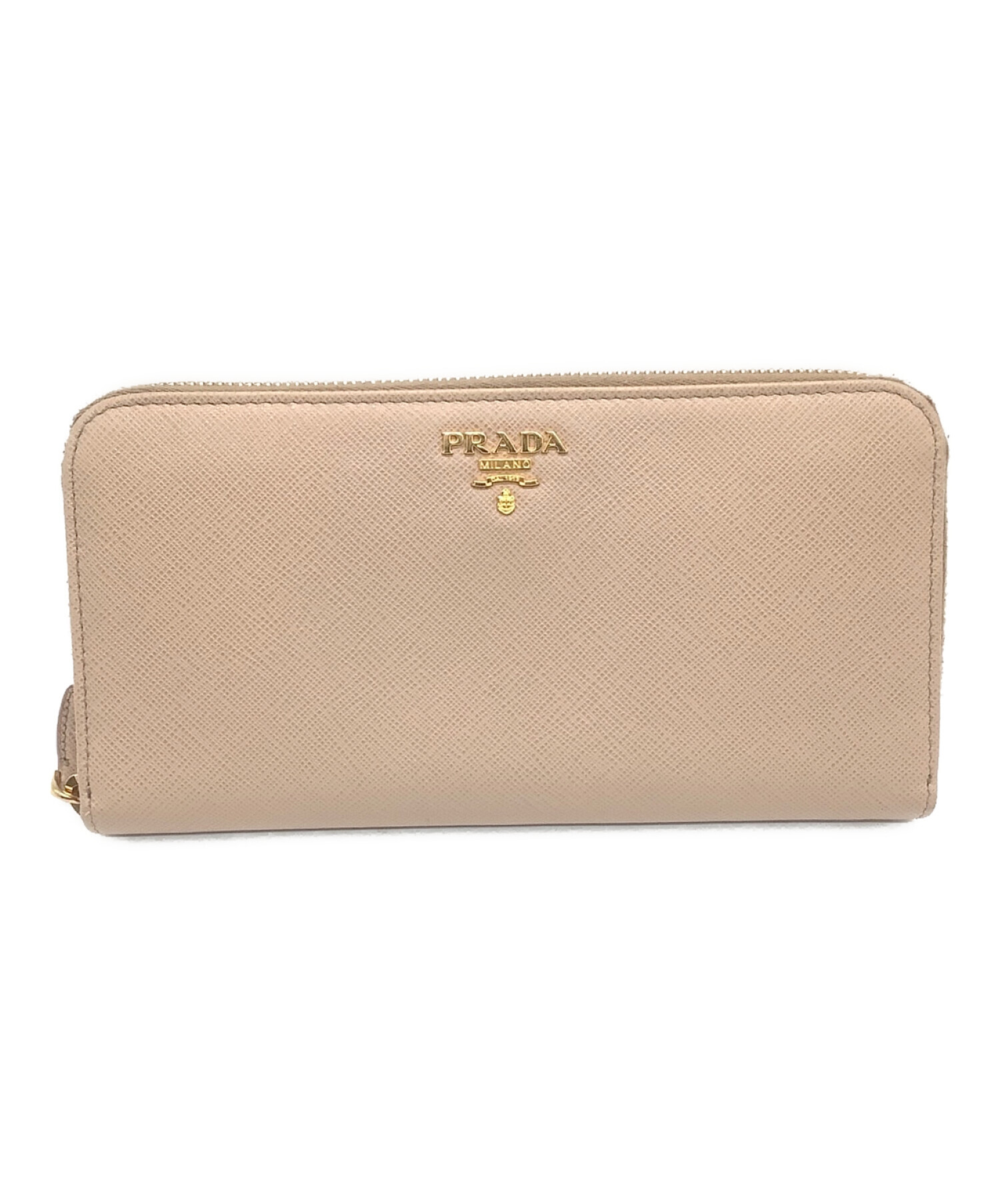 中古・古着通販】PRADA (プラダ) サフィアーノレザージップアラウンド長財布 グレージュ｜ブランド・古着通販 トレファク公式【TREFAC  FASHION】スマホサイト