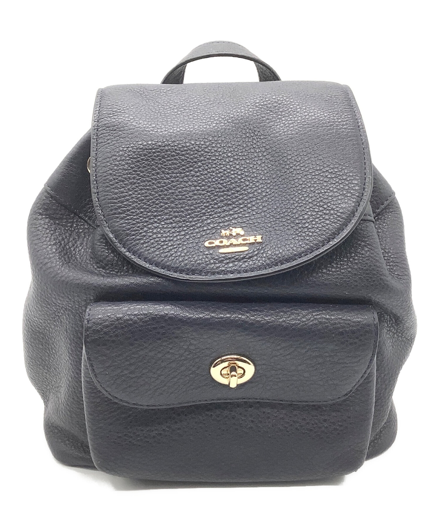 中古・古着通販】COACH (コーチ) リュック・デイパック ネイビー 