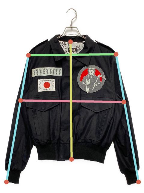 中古・古着通販】LA ROCKA (ラ ロッカ) フライングジャケット 日の丸 検 ブラック サイズ:表記なし｜ブランド・古着通販  トレファク公式【TREFAC FASHION】スマホサイト