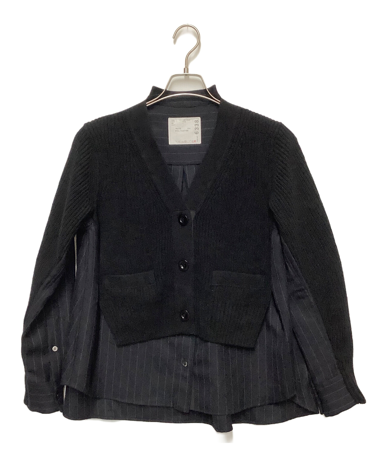 中古・古着通販】sacai (サカイ) ハイブリットカーディガン ネイビー サイズ:1｜ブランド・古着通販 トレファク公式【TREFAC  FASHION】スマホサイト