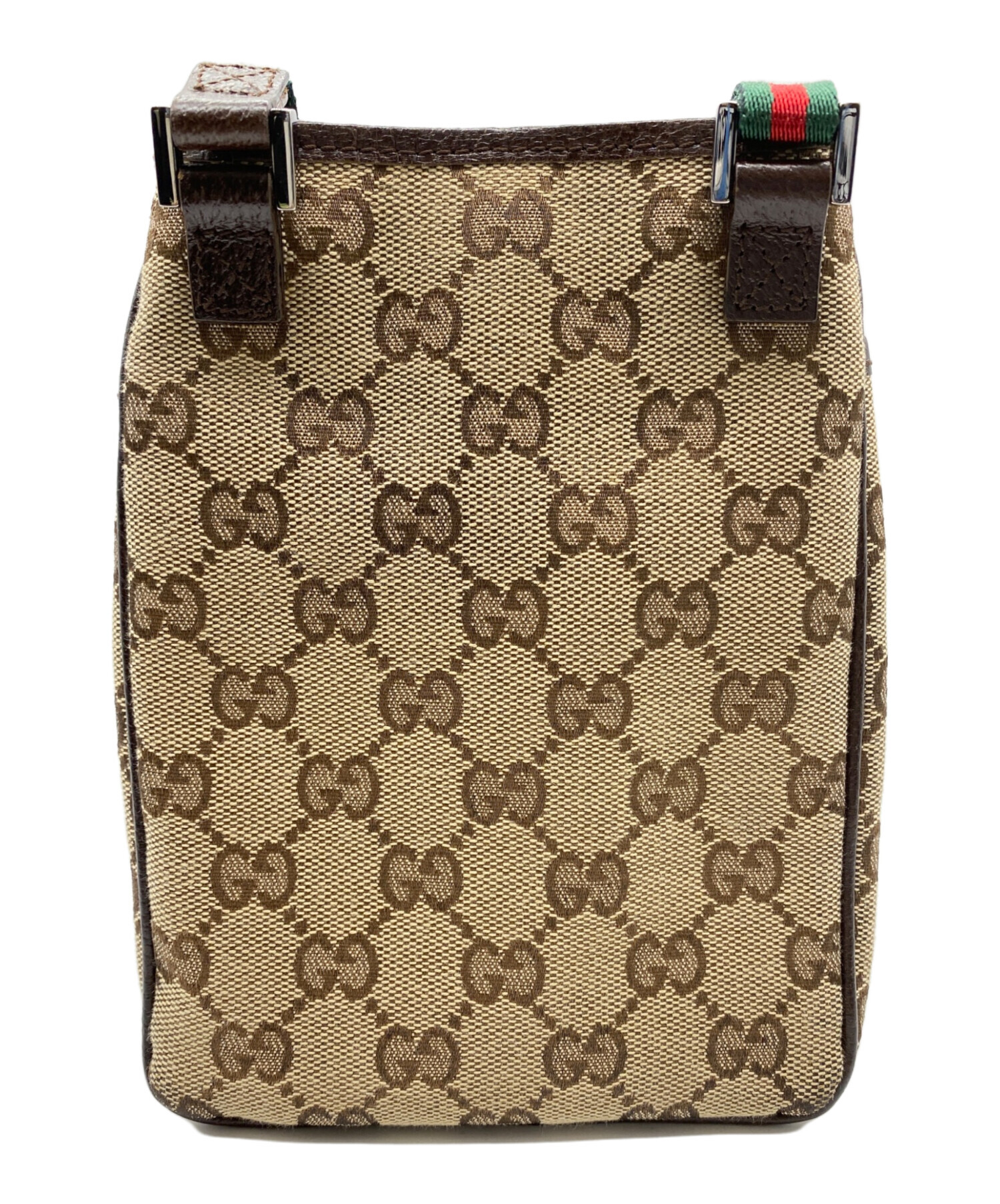 中古・古着通販】GUCCI (グッチ) シェリーライン GGキャンバスショルダーバッグ ブラウン｜ブランド・古着通販 トレファク公式【TREFAC  FASHION】スマホサイト