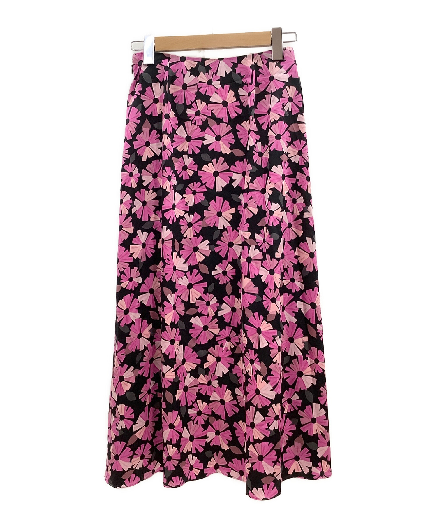 Kate Spade (ケイトスペード) ウォールフラワーサテンスカート ピンク サイズ:2 未使用品