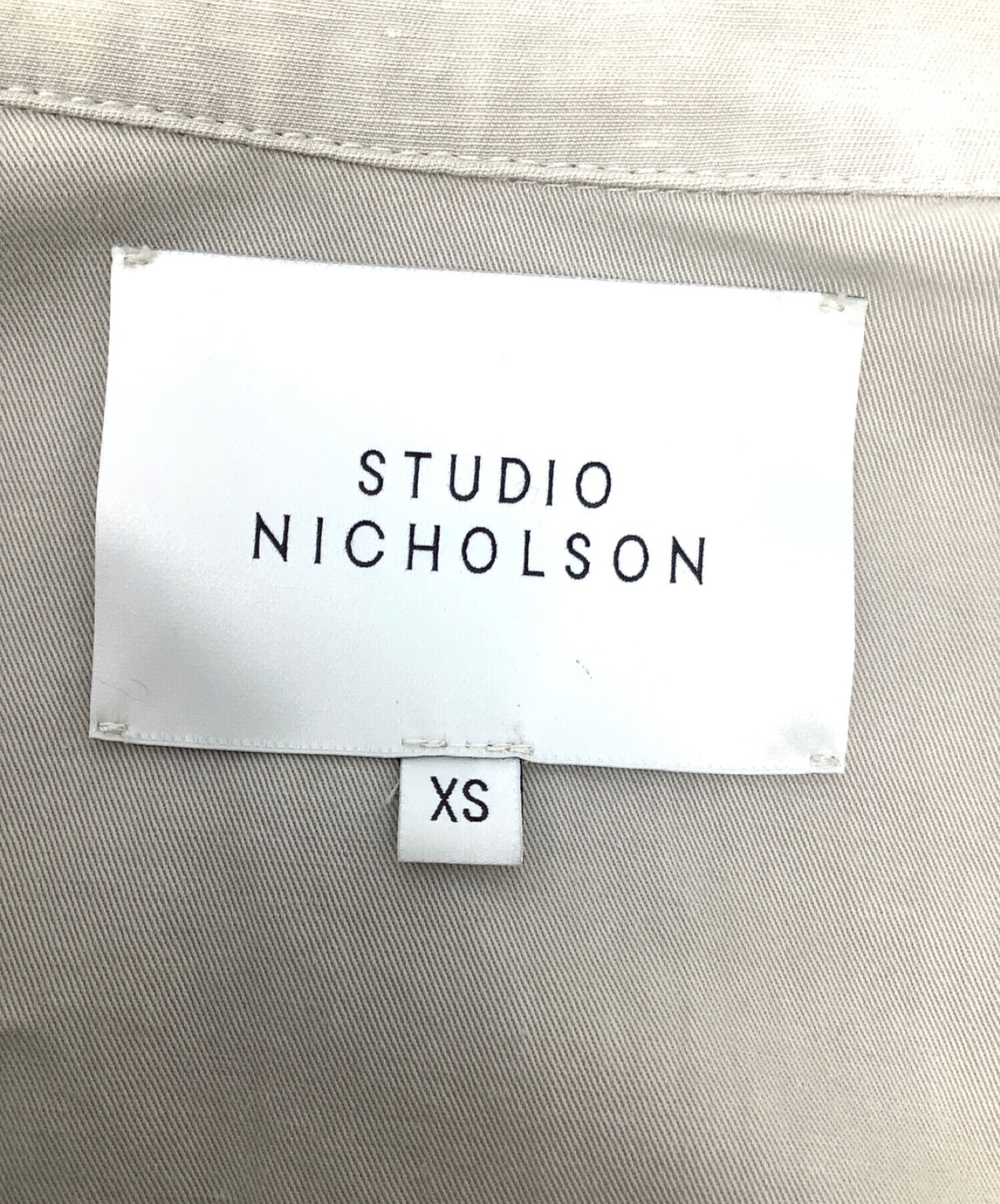 STUDIO NICHOLSON (スタジオニコルソン) ジャケット ベージュ サイズ:ＸＳ