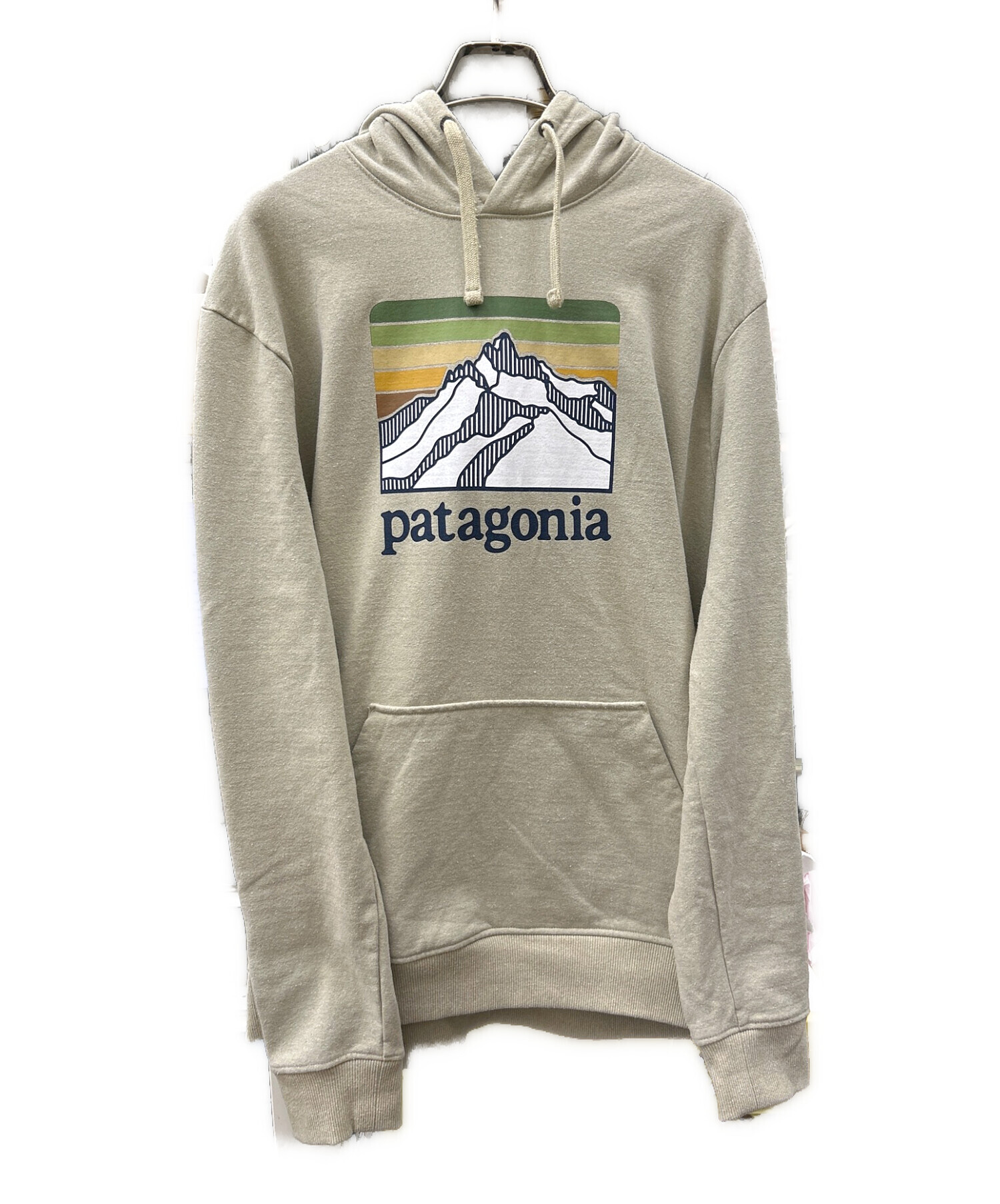 patagonia パタゴニア パーカー L ベージュx茶x緑等 【古着】-