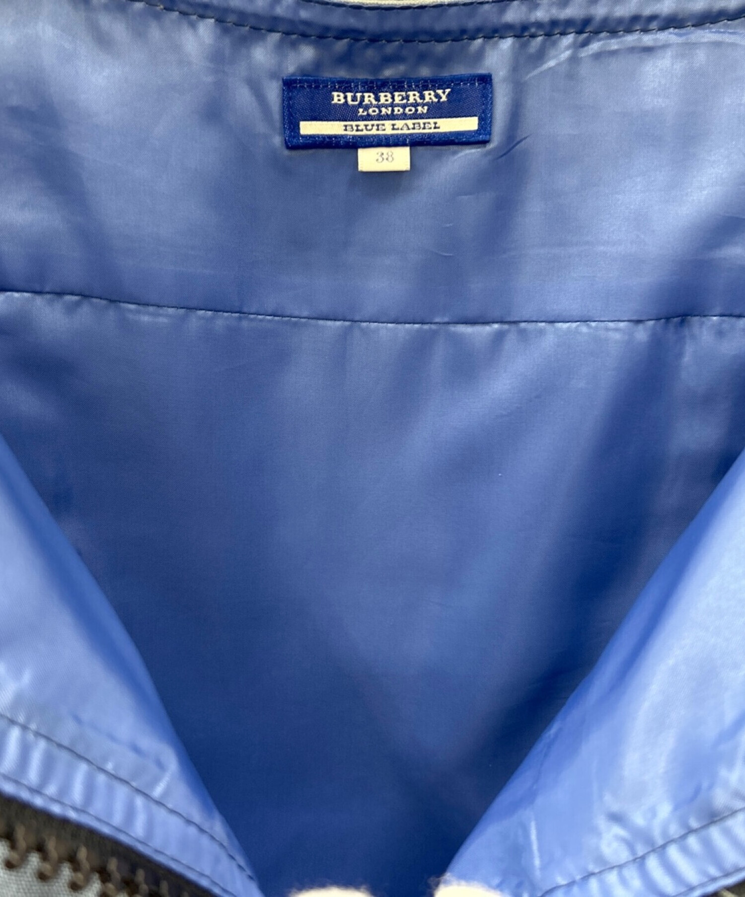 BURBERRY BLUE LABEL (バーバリーブルーレーベル) デニムワンピース インディゴ サイズ:38