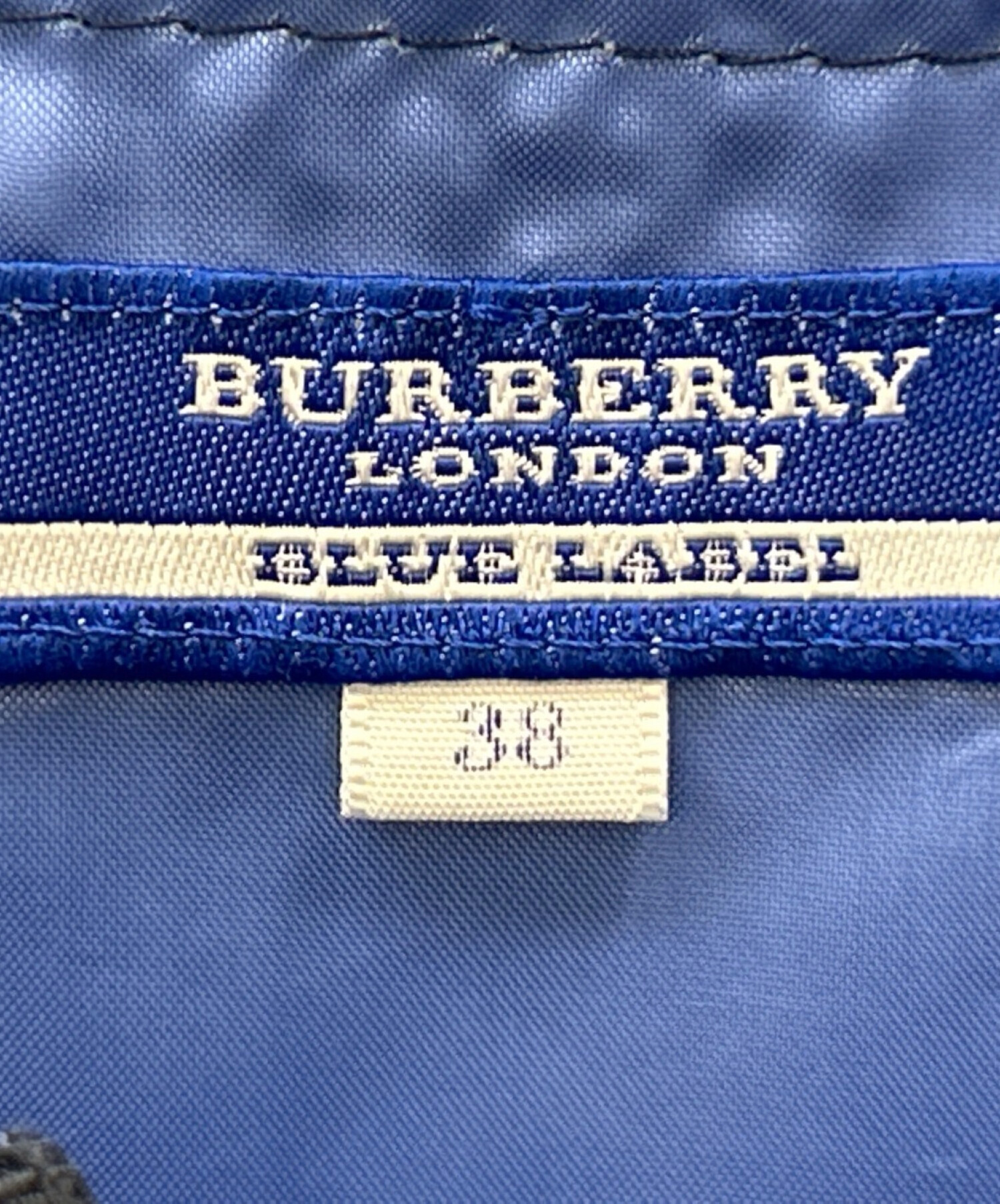 BURBERRY BLUE LABEL (バーバリーブルーレーベル) デニムワンピース インディゴ サイズ:38