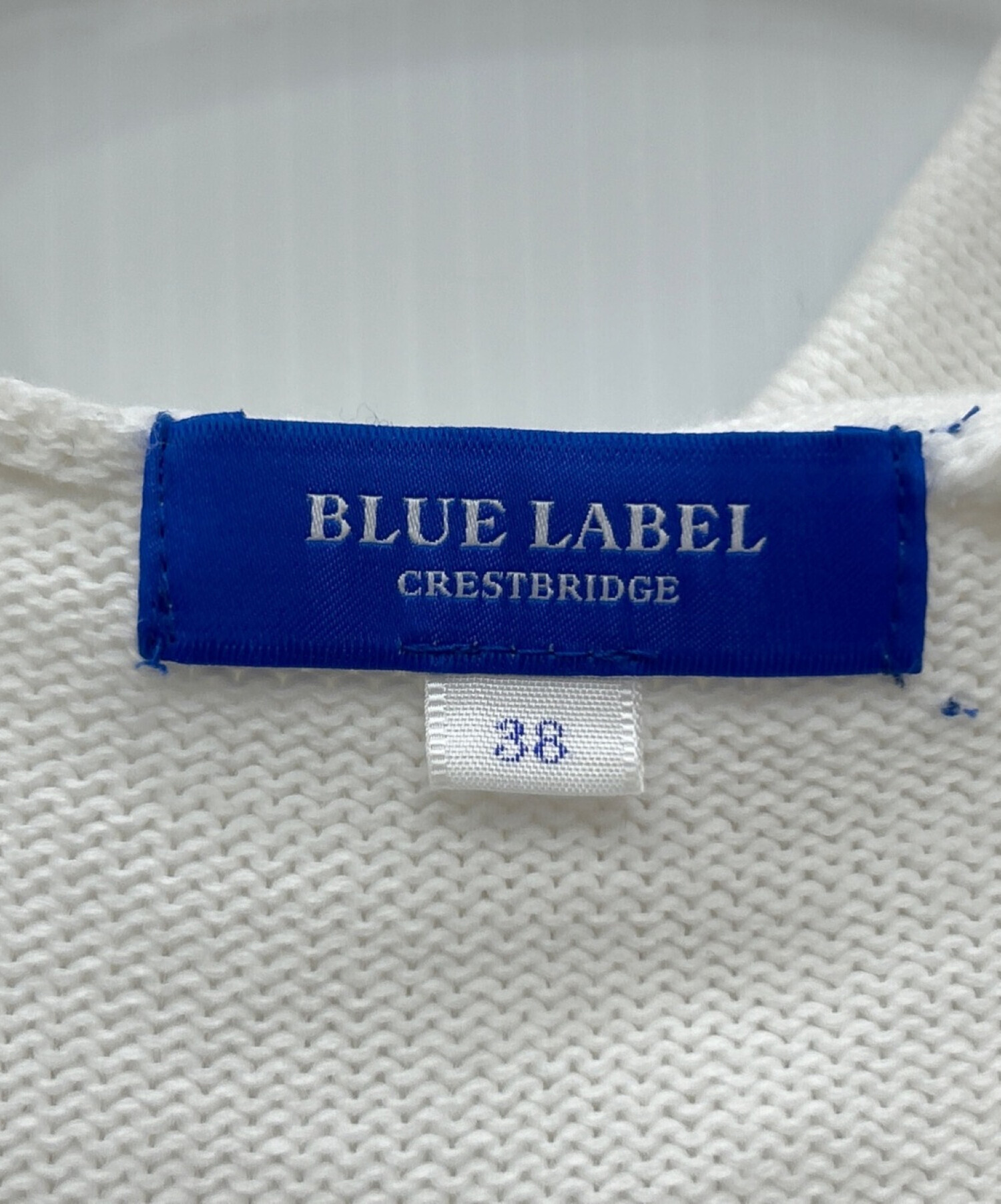 BLUE LABEL CRESTBRIDGE (ブルーレーベルクレストブリッジ) ニットパーカー ホワイト サイズ:38