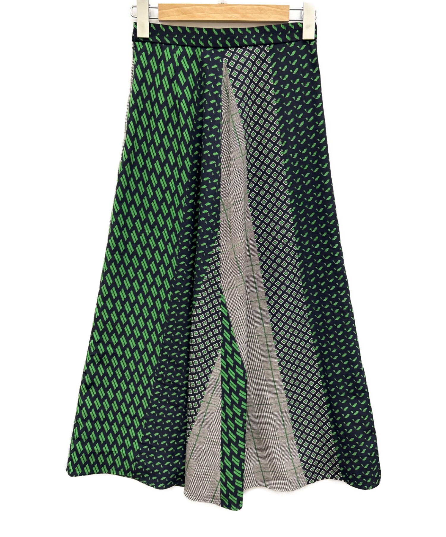 UNITED ARROWS マルチプリントラップスカート/ 38スカート
