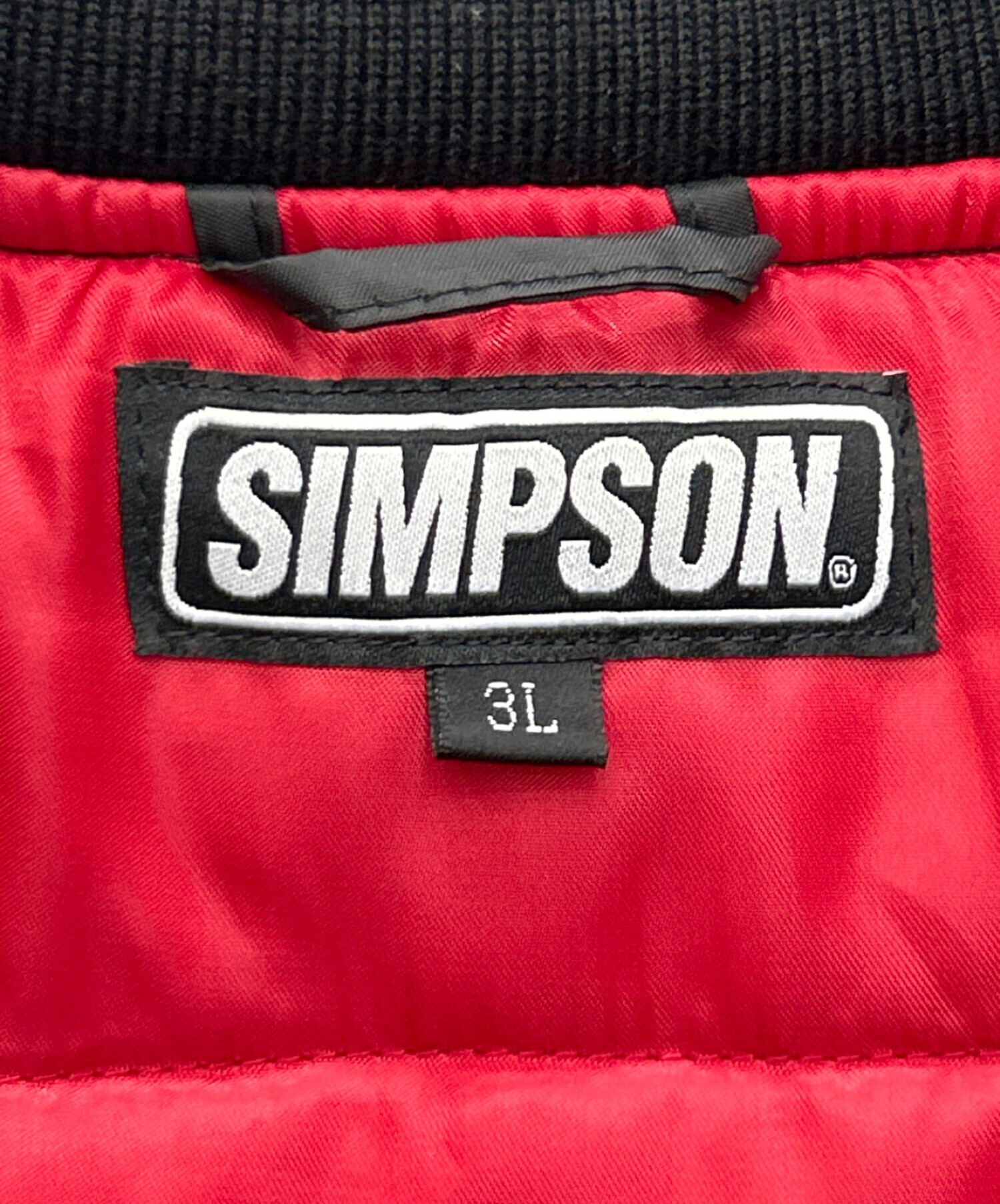 SIMPSON (シンプソン) 60周年限定MA-1ジャケット ブラック サイズ:3L