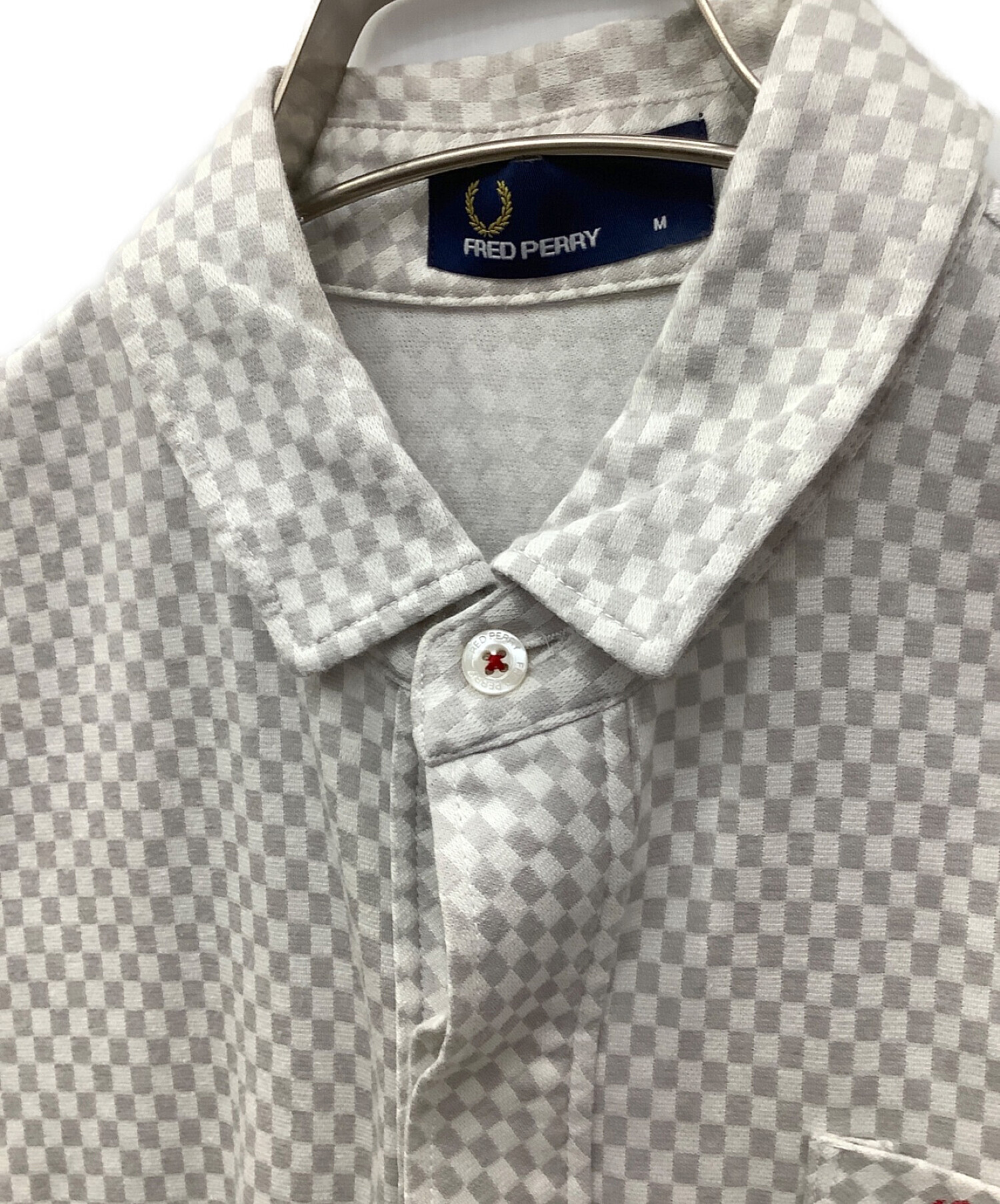 中古・古着通販】FRED PERRY (フレッドペリー) 半袖シャツ ホワイト