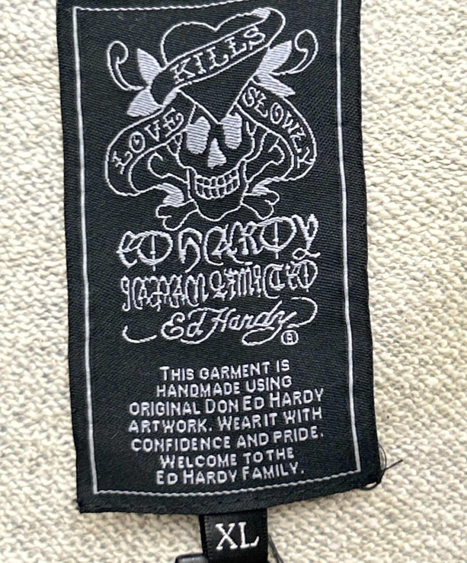 中古・古着通販】Ed Hardy (エド ハーディー) ジップパーカー ホワイト