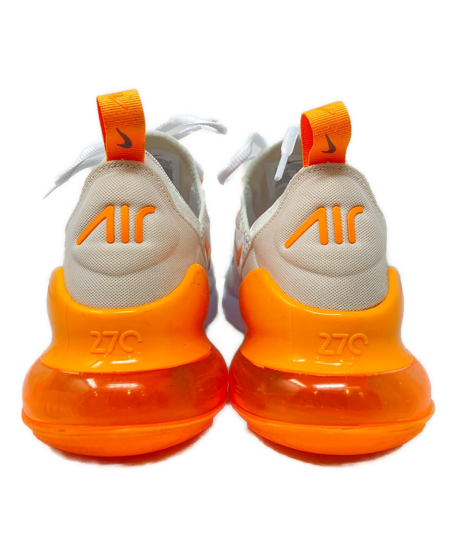 中古・古着通販】NIKE (ナイキ) AIR MAX 270 SE ホワイト×オレンジ