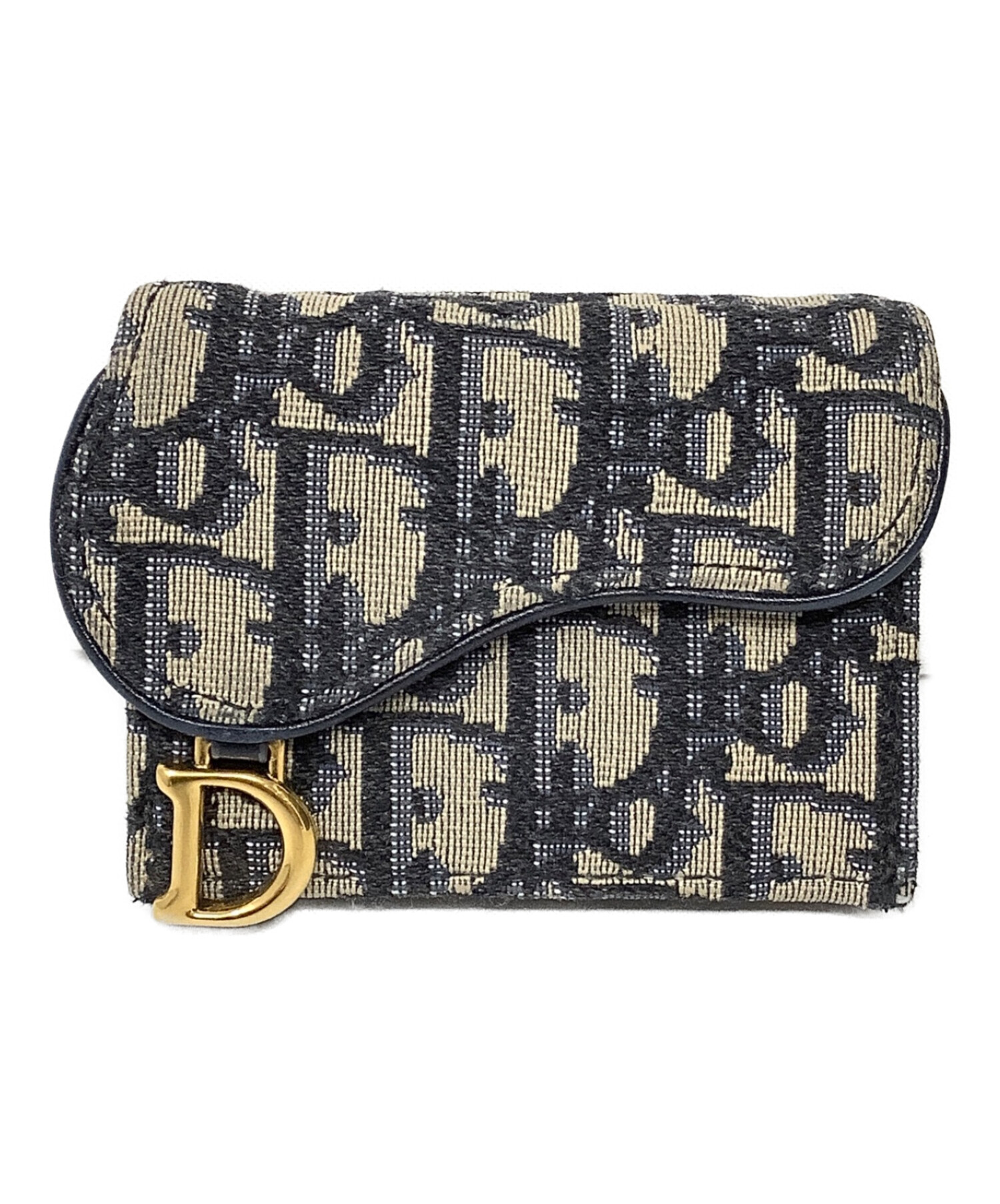 Christian Dior (クリスチャン ディオール) 3つ折り財布 グレー