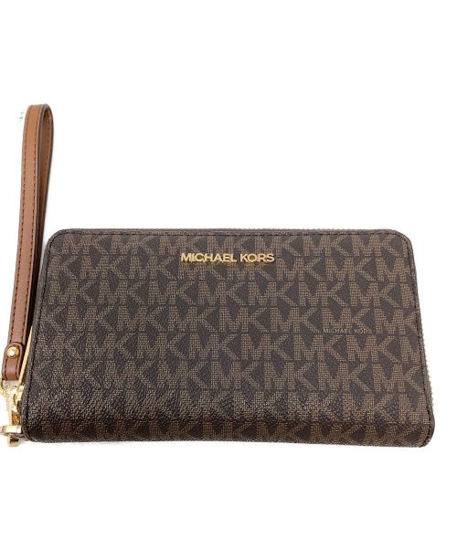 中古・古着通販】MICHAEL KORS (マイケルコース) 長財布 ブラウン 未