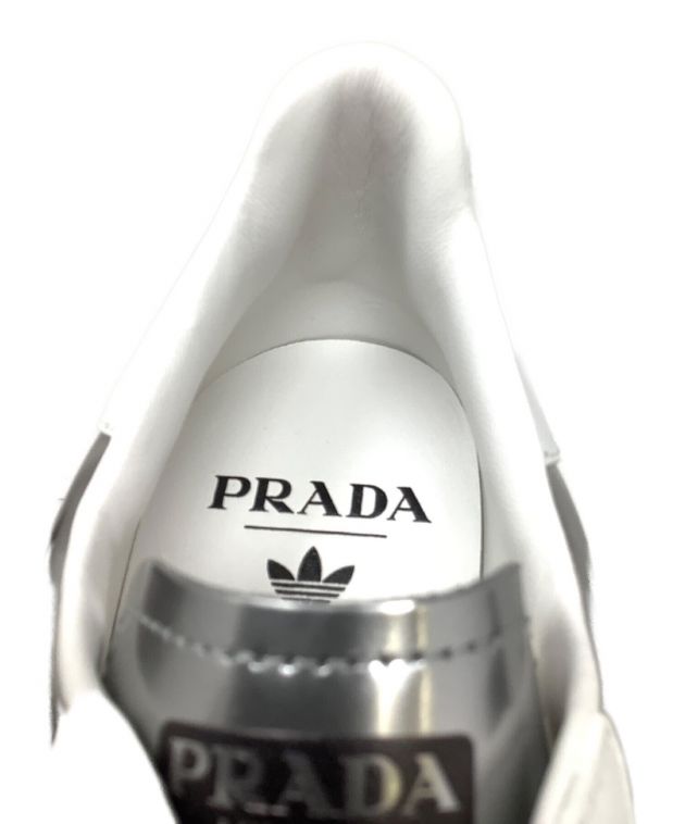 PRADA (プラダ) adidas (アディダス) Prada Superstar ホワイト×シルバー サイズ:27 未使用品