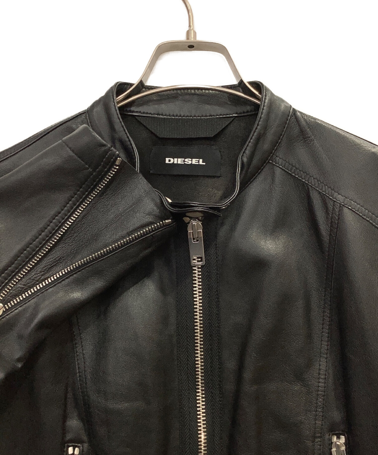 中古・古着通販】DIESEL (ディーゼル) シングル ライダース ジャケット