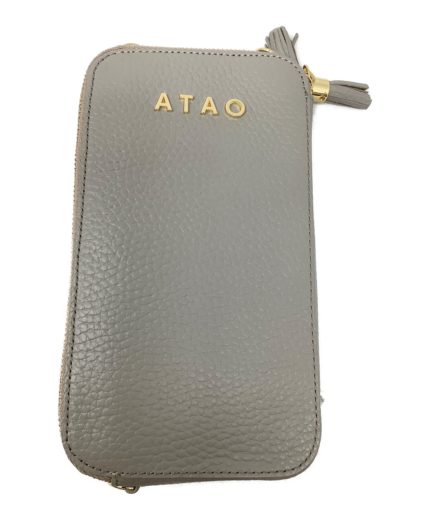 中古・古着通販】ATAO (アタオ) スマホショルダー ATAO（アタオ） アミュレット・ケリー グレージュ｜ブランド・古着通販  トレファク公式【TREFAC FASHION】スマホサイト