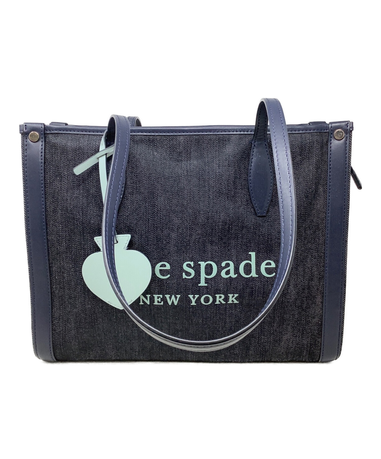 kate spade new york トートバッグ - 紺 【古着】-