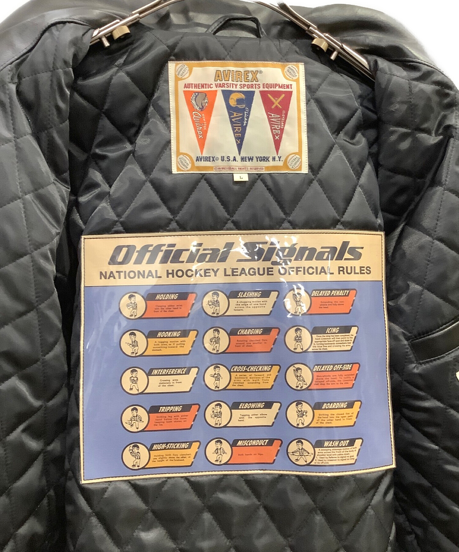 中古・古着通販】AVIREX (アヴィレックス) GOALERS JACKET ブラック