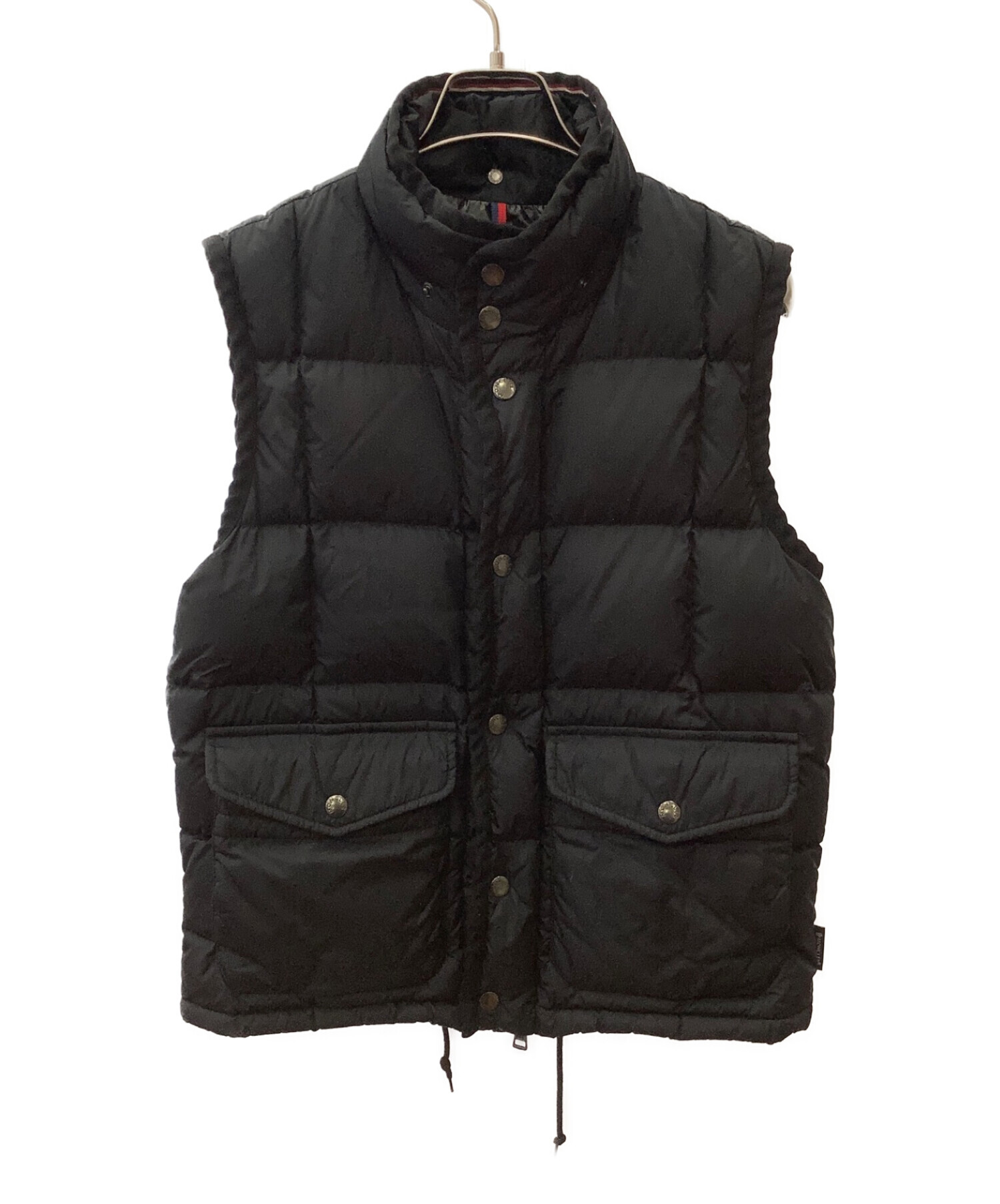 中古・古着通販】MONCLER (モンクレール) ダウンベスト ブラック