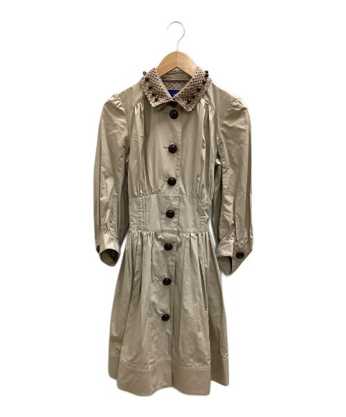 【中古・古着通販】BURBERRY BLUE LABEL (バーバリーブルーレーベル) コートワンピース BURBERRY BLUE LABEL（ バーバリーブルーレーベル） グレー サイズ:38｜ブランド・古着通販 トレファク公式【TREFAC FASHION】スマホサイト