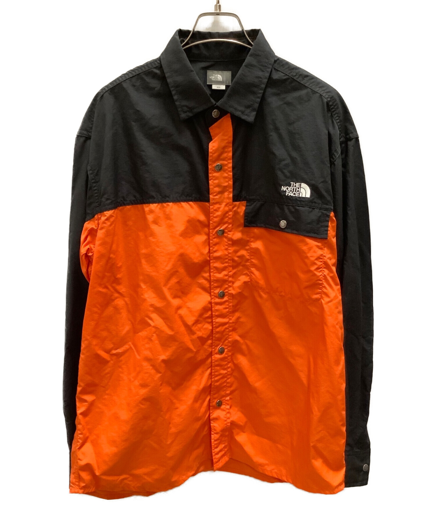 中古・古着通販】THE NORTH FACE (ザ ノース フェイス) ロングスリーブヌプシシャツ オレンジ×ブラック サイズ:Ｌ｜ブランド・古着通販  トレファク公式【TREFAC FASHION】スマホサイト