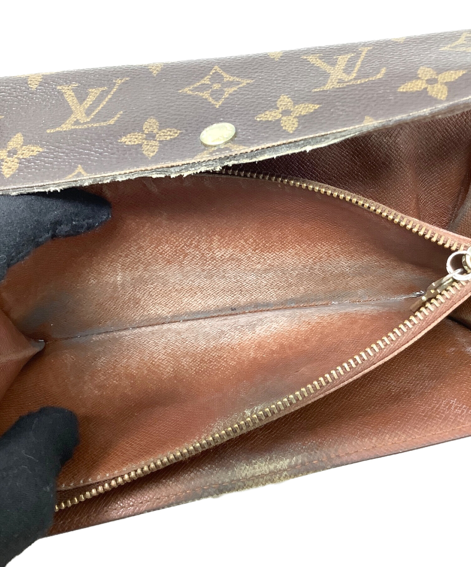 LOUIS VUITTON (ルイ ヴィトン) 2つ折り財布　LOUIS VUITTON（ルイヴィトン）　モノグラム　Ｍ61735　 ポルトモネ・ジップ