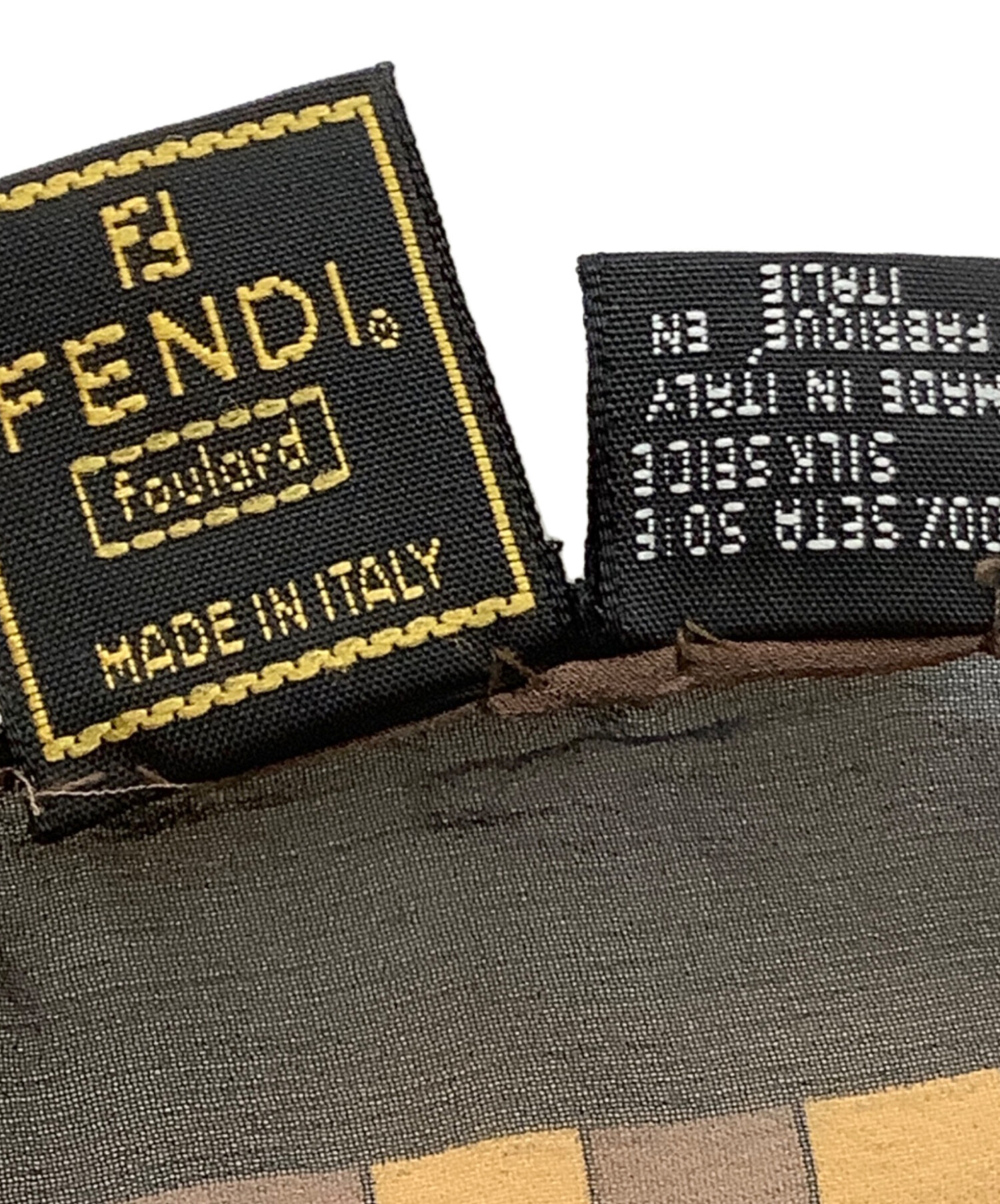 中古・古着通販】FENDI (フェンディ) スカーフ FENDI（フェンディ） ズッカ柄 ブラック×ブラウン｜ブランド・古着通販  トレファク公式【TREFAC FASHION】スマホサイト