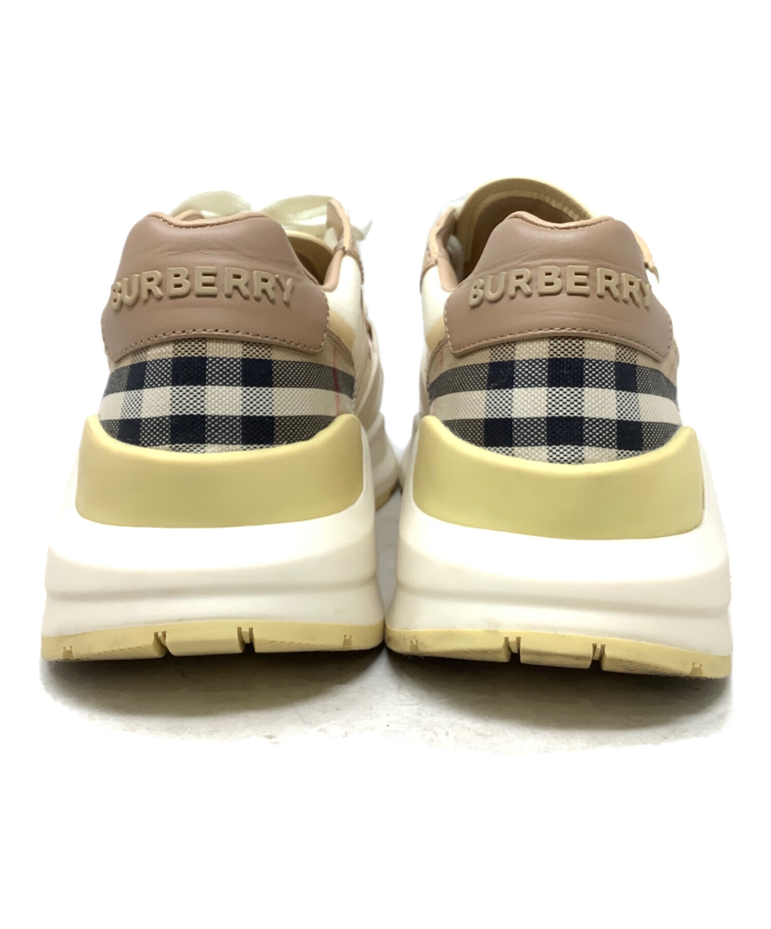 中古・古着通販】BURBERRY (バーバリー) 厚底スニーカー BURBERRY 8048347 ベージュ サイズ:37｜ブランド・古着通販  トレファク公式【TREFAC FASHION】スマホサイト