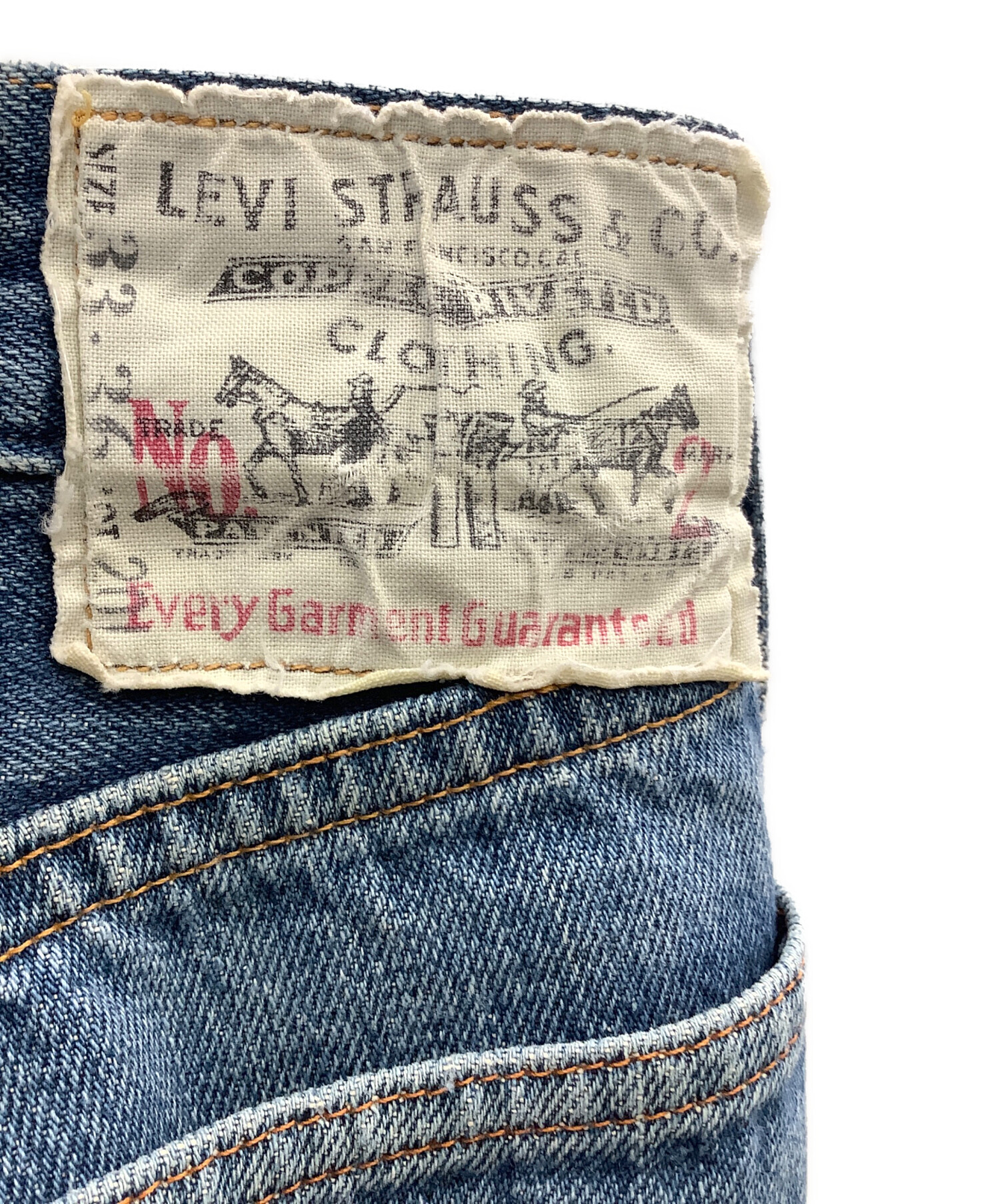 中古・古着通販】LEVI'S (リーバイス) デニムパンツ LEVI'S 20201 0020 1920年復刻モデル インディゴ サイズ:SIZE  W33×L36｜ブランド・古着通販 トレファク公式【TREFAC FASHION】スマホサイト