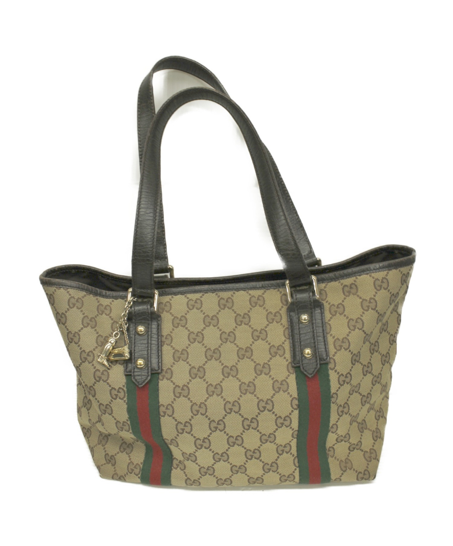 中古・古着通販】GUCCI (グッチ) トートバッグ ベージュ×ブラウン GG