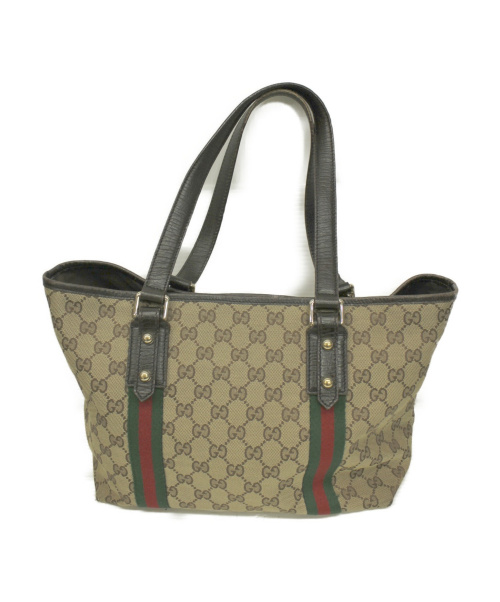 【中古・古着通販】GUCCI (グッチ) トートバッグ ベージュ