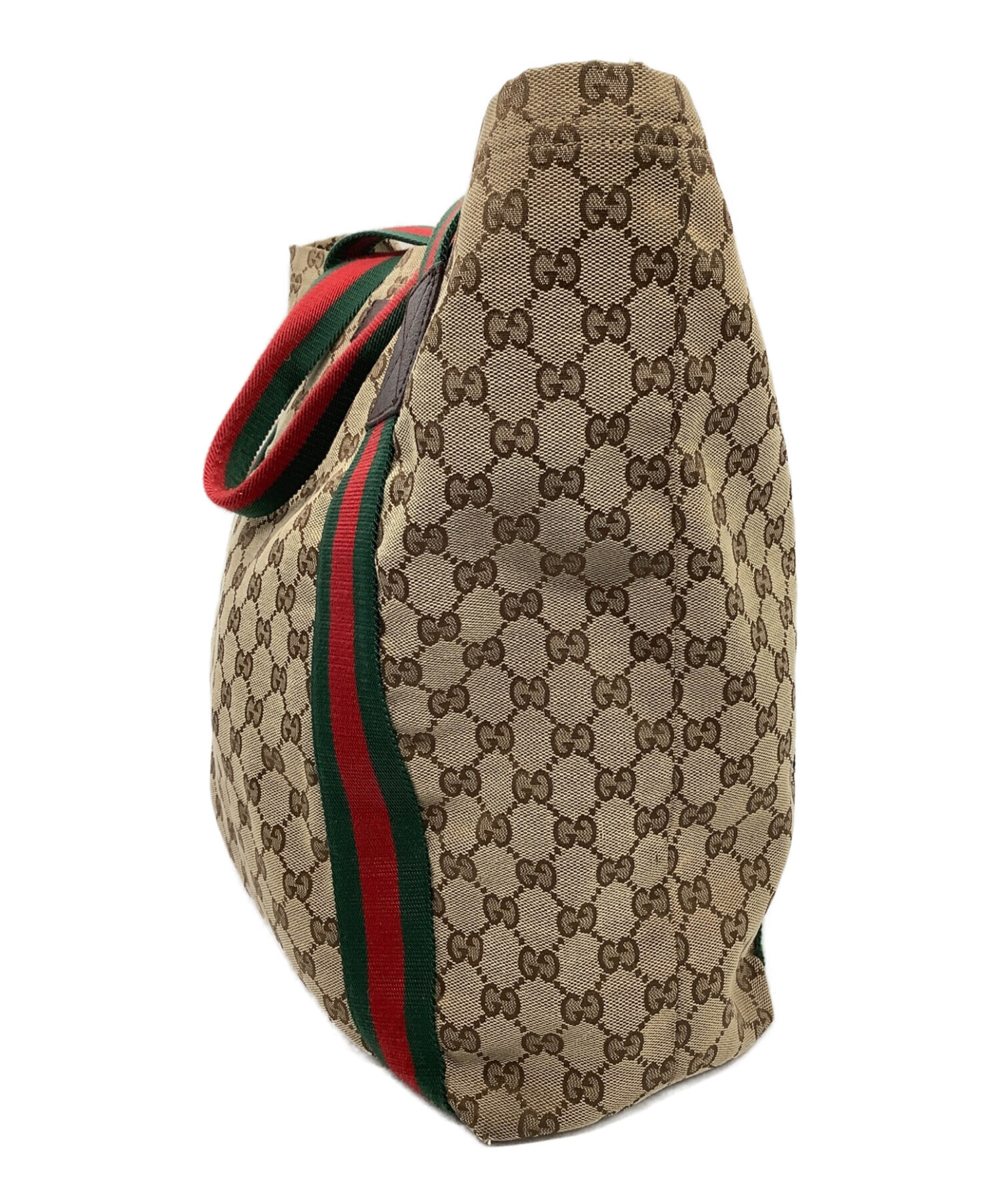 中古・古着通販】GUCCI (グッチ) キャンバストートバッグ ベージュ