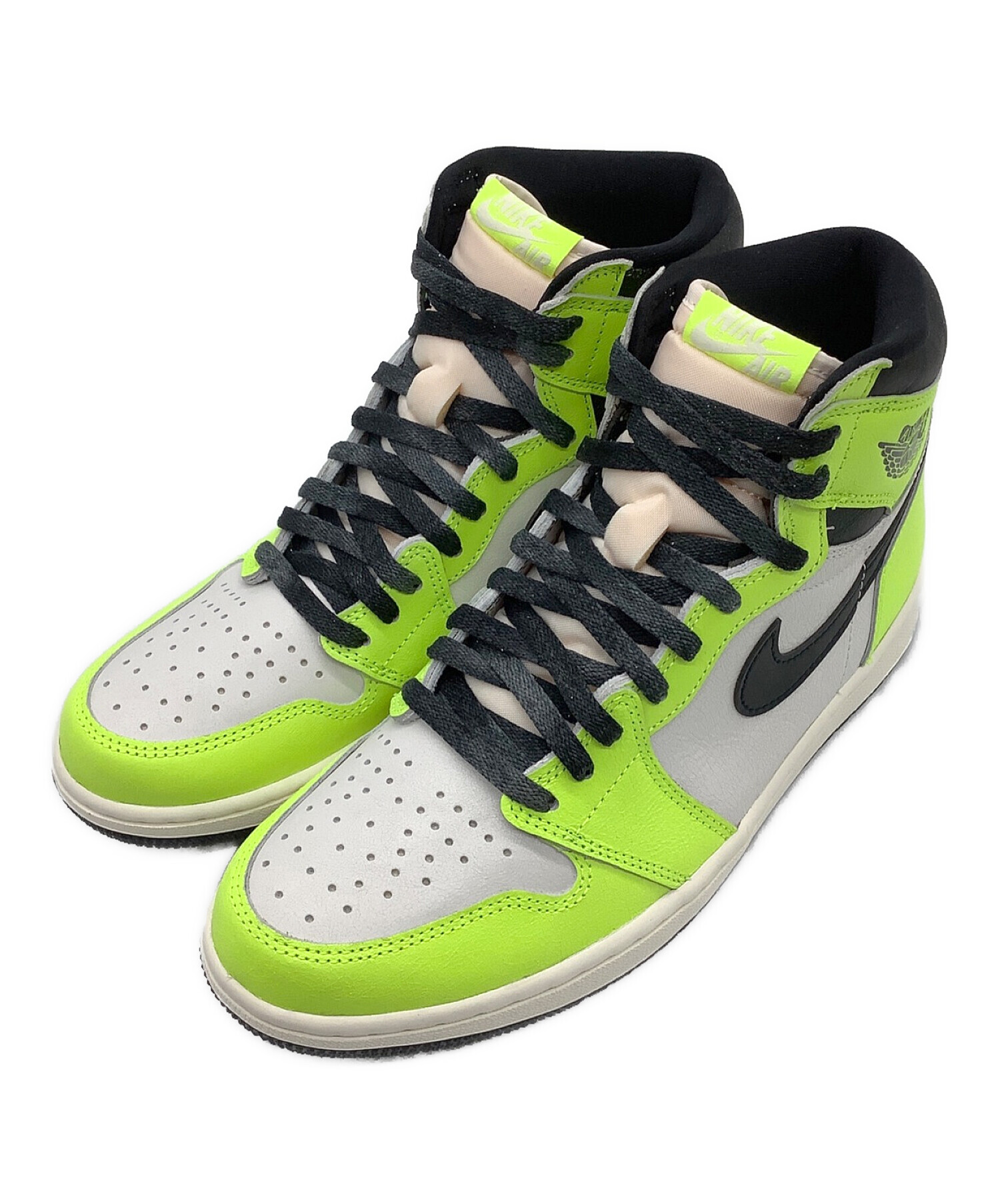 中古・古着通販】NIKE (ナイキ) ハイカットスニーカー イエロー サイズ